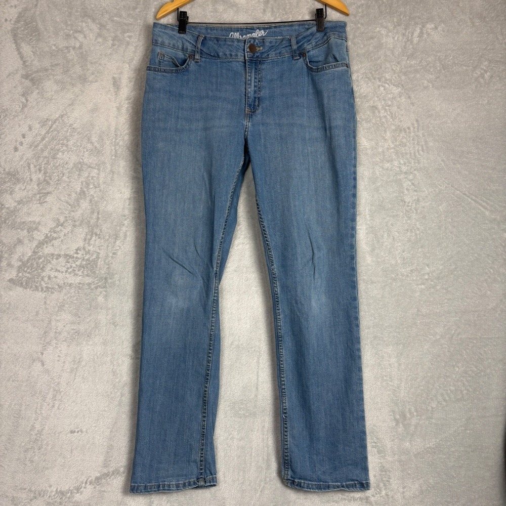 Wrangler Straight Leg Jeans Light Wash Denim 13/14 Minimalist‎ Western Cowgirl